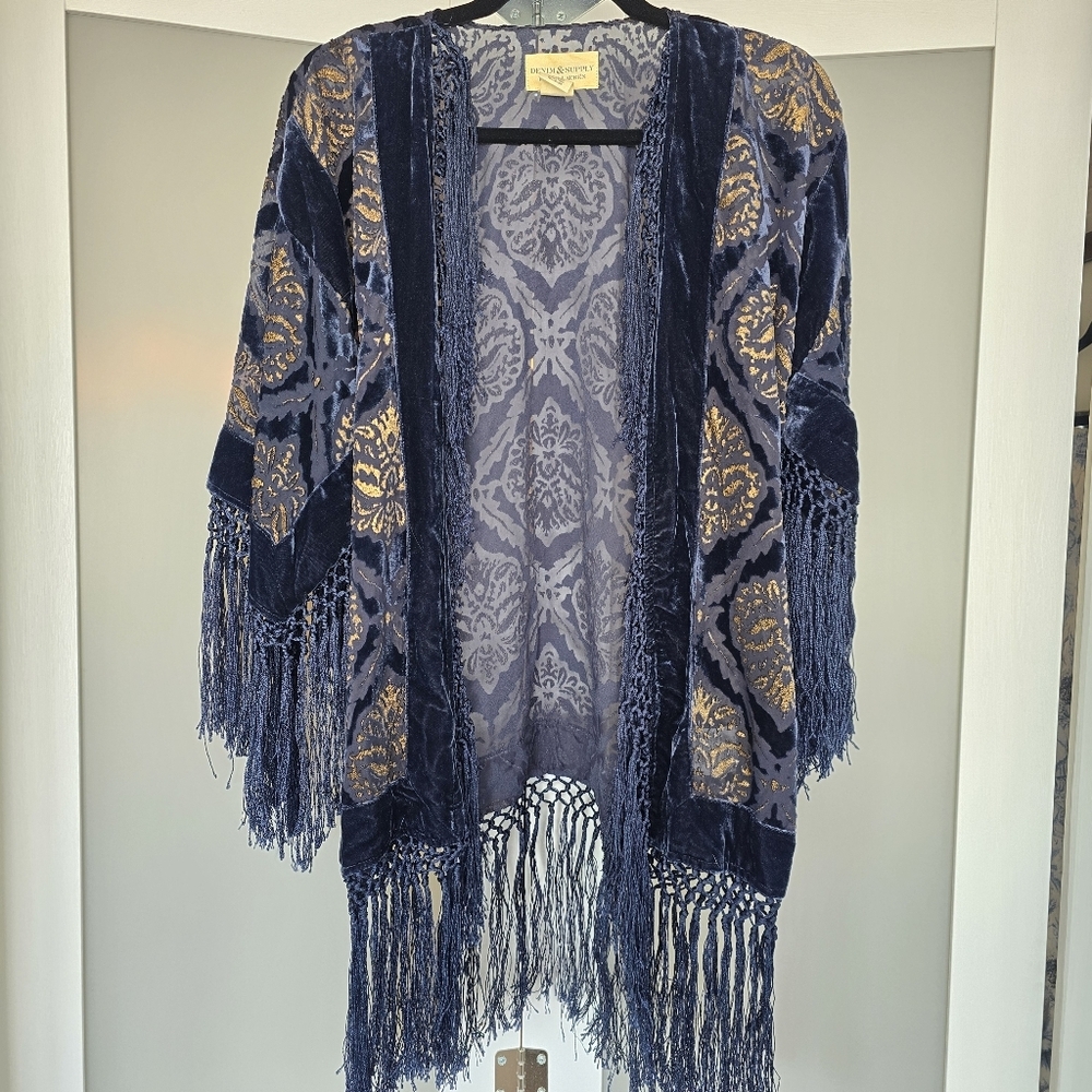 Denim & Supply Ralph Lauren burnout open-front kimono - Picture 4 of 9